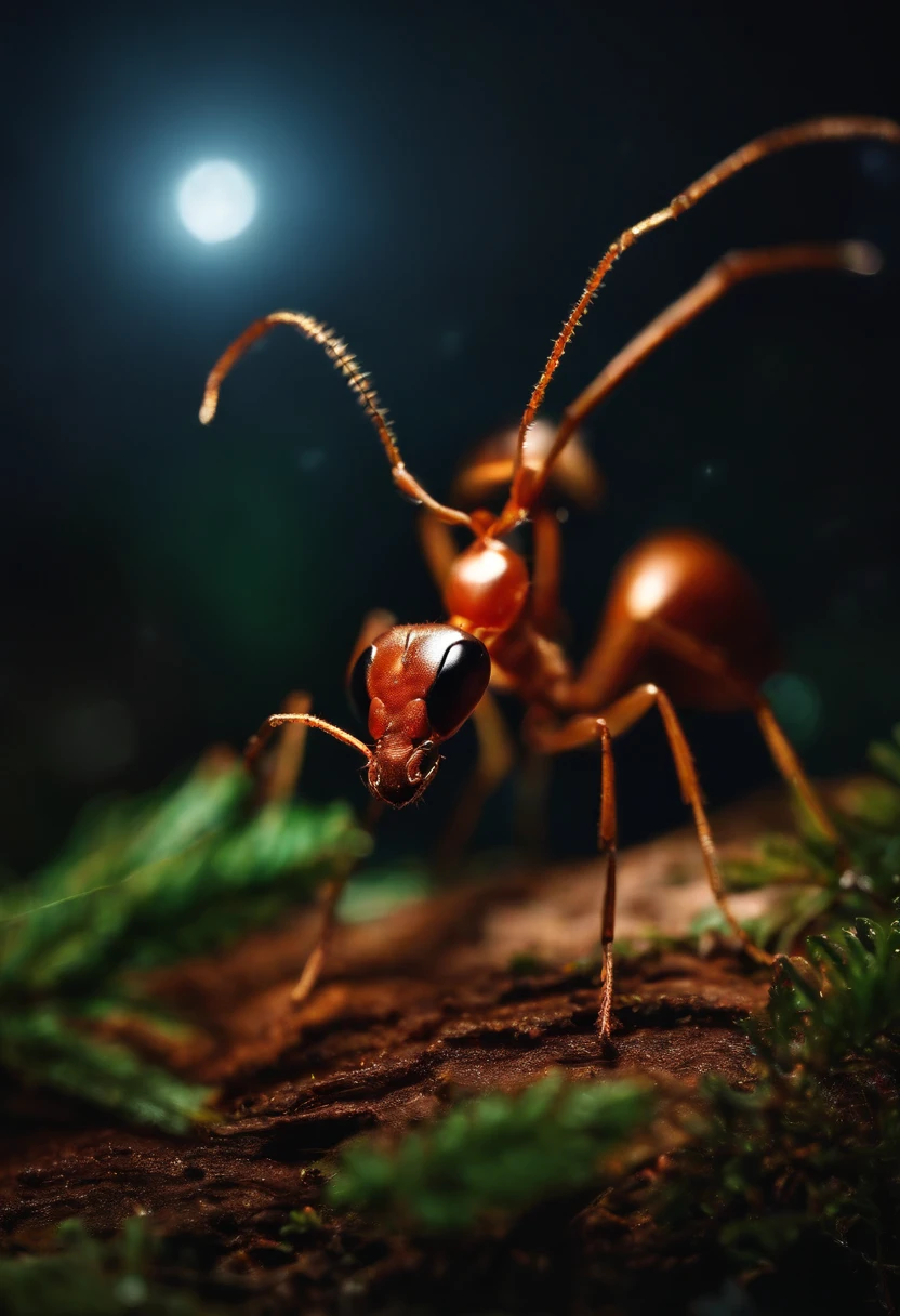 ant in Christmas night