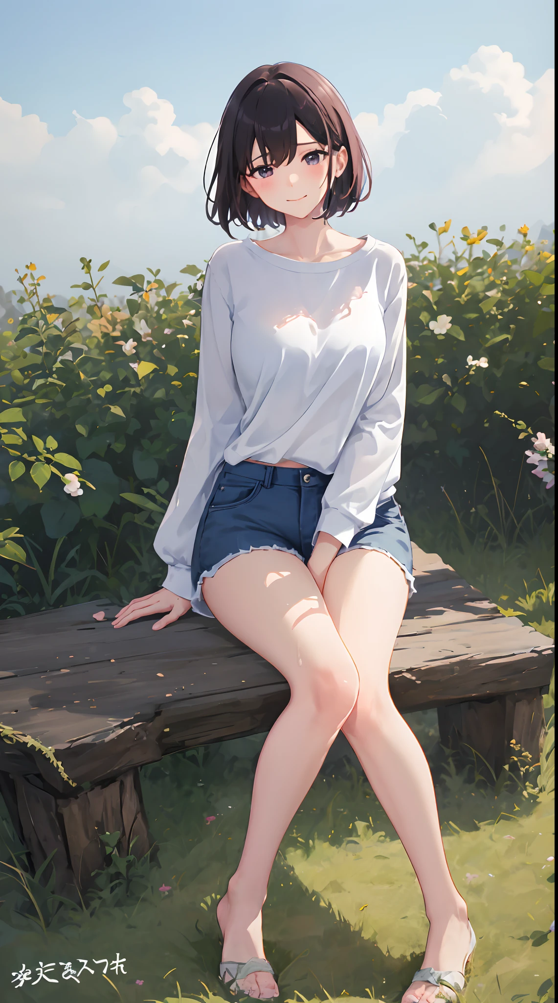 score_9, score_8_up, score_7_up,rating_explicit,
Negative PromptAnime character of a woman in a black long sleeve shirt and blue jeans, Short brown hair, Neck length, green eyes, a digital painting of an, inspired by Tomer Hanukkah, trending on pixiv, serial art, Heavy gesture in close-up style, full body details, wear casual clothes, anime style, hyper detailed anime style, anime style character, stunning detailed art style, realistic style, чистый детализированный anime style, современный anime style, Brown hair