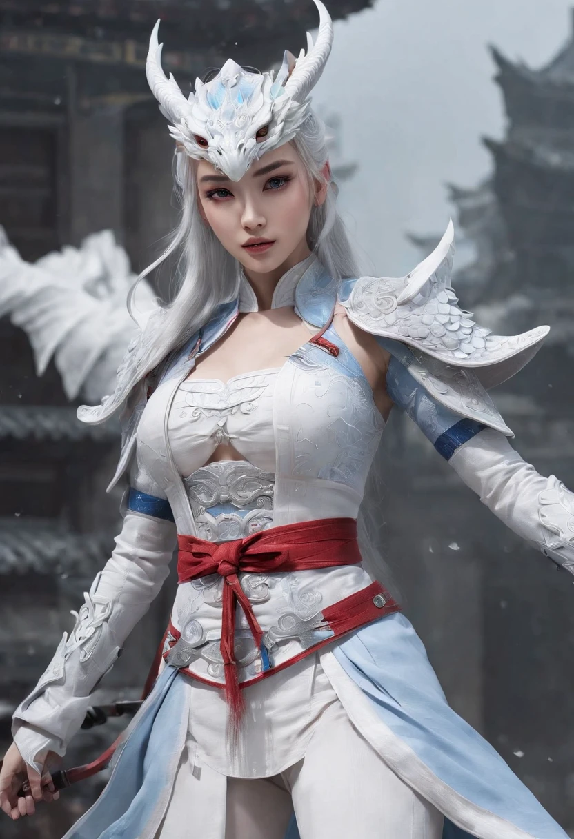 Cirilla Fiona Elen Riannon,Excellent picture quality,Outstanding details,超高分辨率,(Fidelity:1.4), Prioritize details,Split close-up,Ride the dragon,High-tech robot dragon knight,He has a gentle and beautiful face,((Blue and white flying semi-mechanical fuselage:1.8)),enhancer,allure,Futuristic city,nevando,Luna,Mechanically beautiful,Virtual Engine 5,Perfect detail,Octane rendering,Гипер HD,Excellent picture quality,Outstanding details,超高分辨率,(Fidelity:1.4), Prioritize details,Split close-up,Ride the dragon,High-tech robot dragon knight,He has a gentle and beautiful face,((Blue and white flying semi-mechanical fuselage:1.8)),enhancer,allure,Futuristic city,nevando,Luna,Mechanically beautiful,Virtual Engine 5,Perfect detail,Octane rendering,Гипер HD,动态照明,art stations,poster for,voluminous lighting,Very detailed faces,4k wallpaper,He has a gentle and beautiful face,Long flowing hair,pony tails,Fringed Hair Ornament,Dynamic perspective,White Hanfu,White gauze flying,Red belt,Sexy,The tradition of Chinese ink painting,surrounded by cloud,cherry blossom,fog atmosphere,Ride the white dragon,White dragon horn,dynamic viewing angle,电影灯光