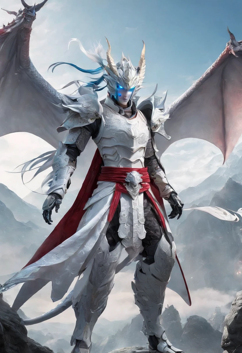 Cirilla Fiona Elen Riannon,Excellent picture quality,Outstanding details,超高分辨率,(Fidelity:1.4), Prioritize details,Split close-up,Ride the dragon,High-tech robot dragon knight,He has a gentle and beautiful face,((Blue and white flying semi-mechanical fuselage:1.8)),enhancer,allure,Futuristic city,nevando,Luna,Mechanically beautiful,Virtual Engine 5,Perfect detail,Octane rendering,Гипер HD,Excellent picture quality,Outstanding details,超高分辨率,(Fidelity:1.4), Prioritize details,Split close-up,Ride the dragon,High-tech robot dragon knight,He has a gentle and beautiful face,((Blue and white flying semi-mechanical fuselage:1.8)),enhancer,allure,Futuristic city,nevando,Luna,Mechanically beautiful,Virtual Engine 5,Perfect detail,Octane rendering,Гипер HD,动态照明,art stations,poster for,voluminous lighting,Very detailed faces,4k wallpaper,He has a gentle and beautiful face,Long flowing hair,pony tails,Fringed Hair Ornament,Dynamic perspective,White Hanfu,White gauze flying,Red belt,Sexy,The tradition of Chinese ink painting,surrounded by cloud,cherry blossom,fog atmosphere,Ride the white dragon,White dragon horn,dynamic viewing angle,电影灯光