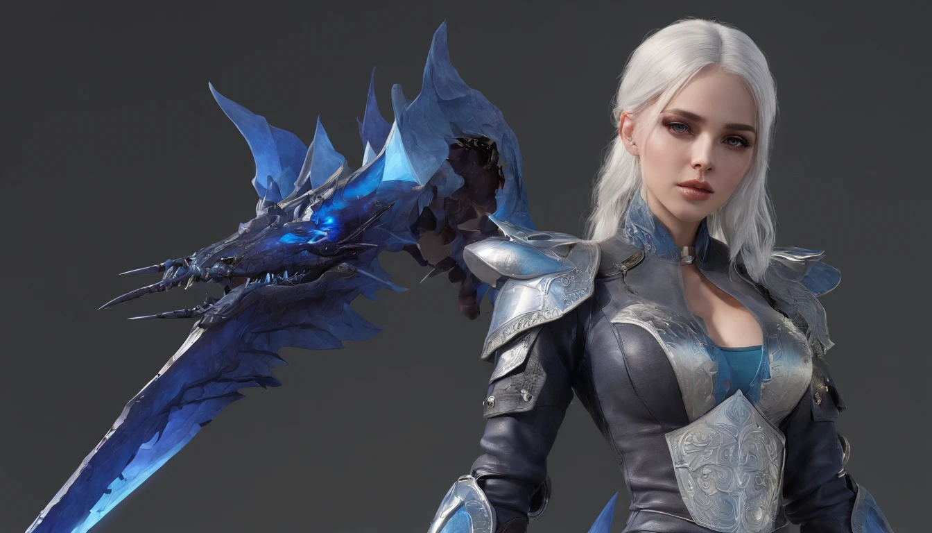 Cirilla Fiona Elen Riannon,Highest image quality,Outstanding details,超高分辨率,(Fidelity:1.4), Favor the details,closeup cleavage,Ride a dragon,High-tech dragon knight mech,He has a delicate and beautiful face,((Blue-white flying semi-mechanical fuselage:1.8)),Raised sexy,frontage,Cidade futuristica,mechanically aesthetic,Virtual Engine 5,Perfect detail rendering,rendering by octane,hyper HD