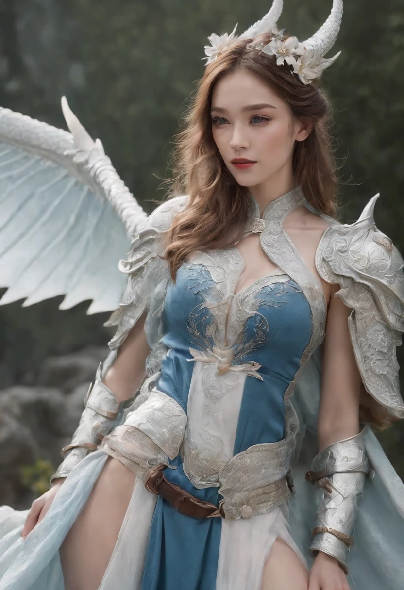 Luna Freya Knox Frey，Highest image quality，Outstanding details，超高分辨率，（Fidelity：1.4）, Favor the details，closeup cleavage，Ride a dragon，High-tech dragon knight mech，He has a delicate and beautiful face，（（Blue-white flying semi-mechanical fuselage：1.8）），Raised sexy，frontage，Cidade futuristica，Snow，themoon，mechanically aesthetic，Virtual Engine 5，Perfect detail rendering，rendering by octane，hyper HD，Highest image quality，Outstanding details，超高分辨率，（Fidelity：1.4）, Favor the details，closeup cleavage，Ride a dragon，High-tech dragon knight mech，He has a delicate and beautiful face，（（Blue-white flying semi-mechanical fuselage：1.8）），Raised sexy，frontage，Cidade futuristica，Snow，themoon，mechanically aesthetic，Virtual Engine 5，Perfect detail rendering，rendering by octane，hyper HD，动态照明，art  stations，poster for，Volumetriclighting，Very detailed faces，4k wallpapers，He has a delicate and beautiful face，long hair flowing，horse tailed，Fringed Hair Ornament，Dynamic perspective，White Hanfu，White gauze flying，red waistband，Sexy，Tradition Chinese Ink Painting，Surrounded by clouds，cherry blossom，fog atmosphere，Ride a white dragon，White dragon horn，dynamic viewing angle，电影灯光