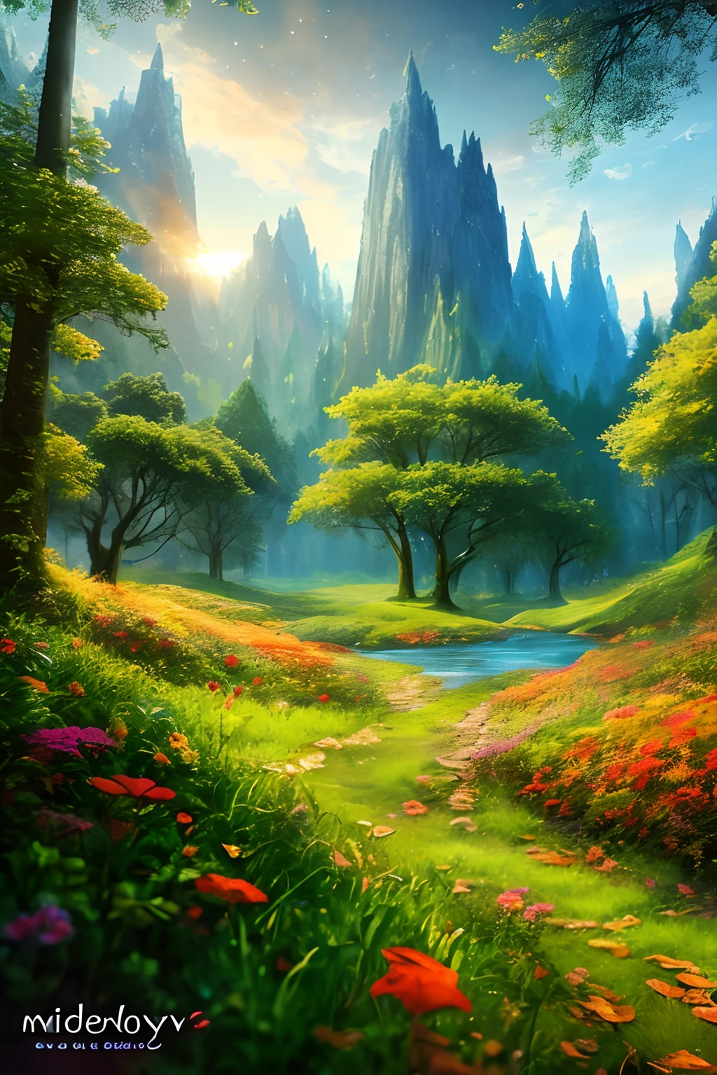 masterpiece, best quality, high quality,extremely detailed CG unity 8k wallpaper, An enchanting and dreamy scene of a fantasy forest, with towering trees, glowing mushrooms, and hidden fairy glens, creating a sense of mystique and enchantment, artstation, digital illustration, intricate, trending, pastel colors, oil paiting, award winning photography, Bokeh, Depth of Field, HDR, bloom, Chromatic Aberration ,Photorealistic,extremely detailed, trending on artstation, trending on CGsociety, Intricate, High Detail, dramatic, art by midjourney