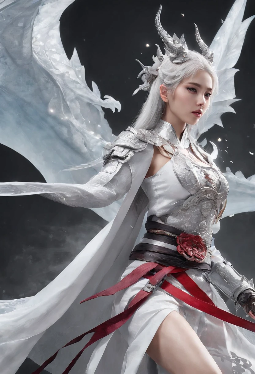 Cirilla Fiona Elen Riannon,Excellent picture quality,Outstanding details,超高分辨率,(Fidelity:1.4), Prioritize details,Split close-up,Ride the dragon,High-tech robot dragon knight,He has a gentle and beautiful face,((Blue and white flying semi-mechanical fuselage:1.8)),enhancer,allure,Futuristic city,nevando,Luna,Mechanically beautiful,Virtual Engine 5,Perfect detail,Octane rendering,Гипер HD,Excellent picture quality,Outstanding details,超高分辨率,(Fidelity:1.4), Prioritize details,Split close-up,Ride the dragon,High-tech robot dragon knight,He has a gentle and beautiful face,((Blue and white flying semi-mechanical fuselage:1.8)),enhancer,allure,Futuristic city,nevando,Luna,Mechanically beautiful,Virtual Engine 5,Perfect detail,Octane rendering,Гипер HD,动态照明,art stations,poster for,voluminous lighting,Very detailed faces,4k wallpaper,He has a gentle and beautiful face,Long flowing hair,pony tails,Fringed Hair Ornament,Dynamic perspective,White Hanfu,White gauze flying,Red belt,Sexy,The tradition of Chinese ink painting,surrounded by cloud,cherry blossom,fog atmosphere,Ride the white dragon,White dragon horn,dynamic viewing angle,电影灯光