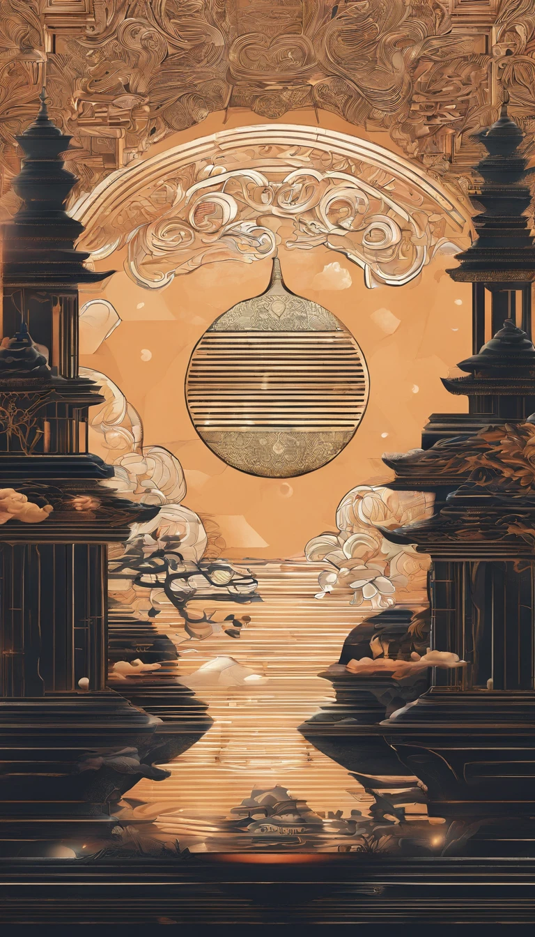 4K,Graphic design,Geometric composition,during night,Huge Full Moon,A small amount of smoke,Cans,A small amount of Cantonese egg yolk mooncakes, Mooncake size, poster for, Fresh style background, Attractive,Ultra HD,tmasterpiece,romanticism lain, Minimalism, Close-up, 8K,ccurate, Best quality, hyper HD