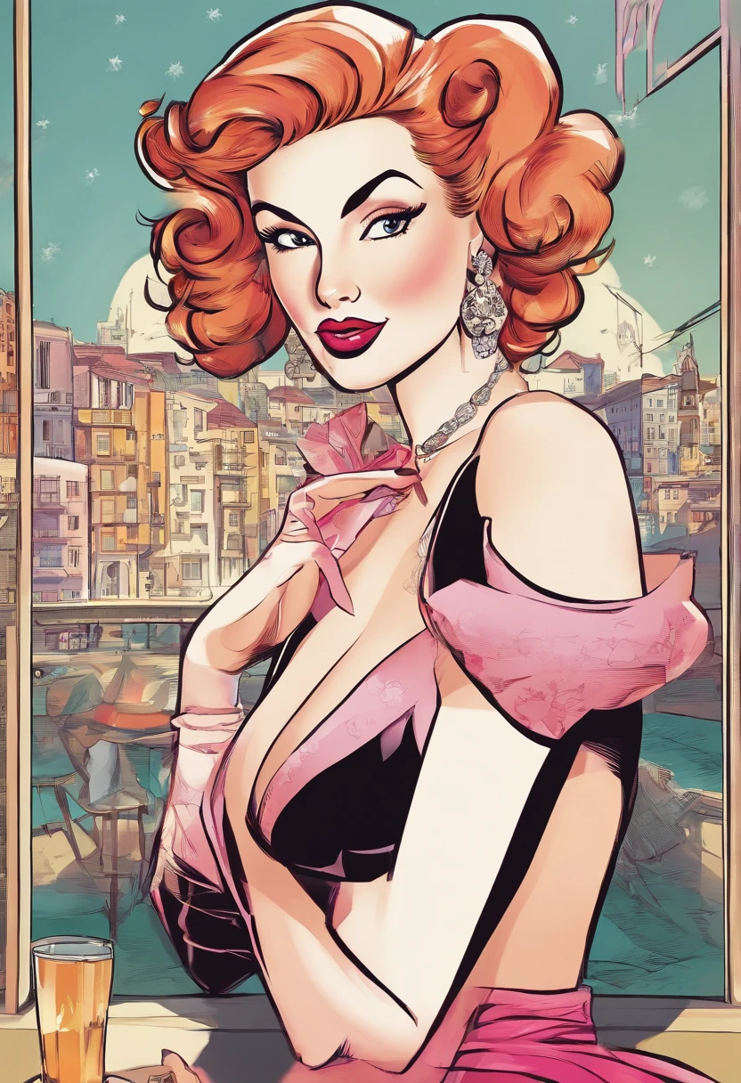 Karikatur einer Frau in einem schwarz-rosa Outfit mit einem Katzenschwanz, von Tex Avery, Pinup-Pose, inspiriert von Tex Avery, Pinup, Girl Pinup, Pin Up Girl, Anheften, Pinup Girl, Lola Bunny Fanart, Pinup Body, Pin-up Poster Girl, Pin-up, Pin - nach oben, Pin - Up Girl, Pinup-Modell, Pinup-Kunst