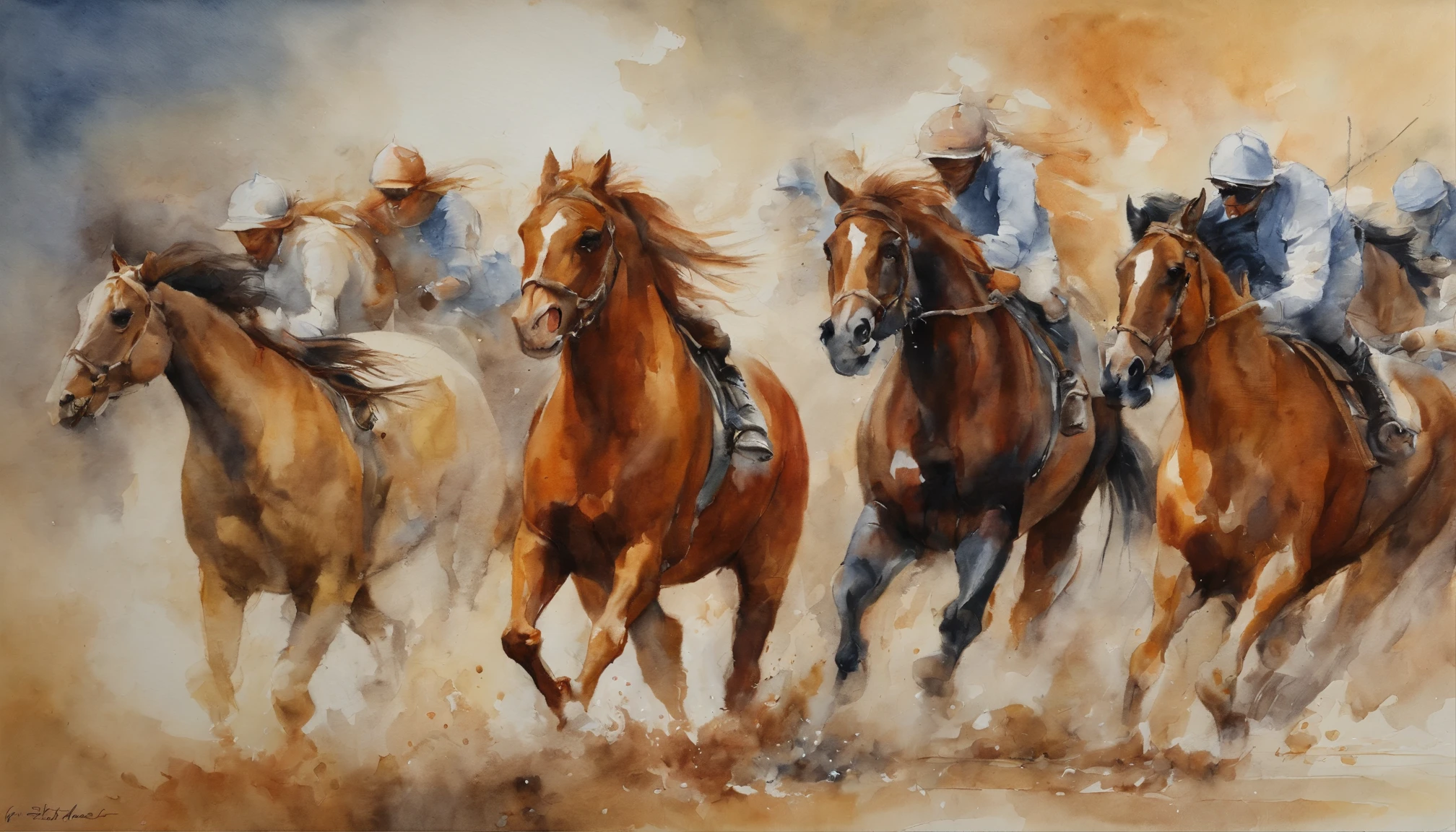 Nine horses,Nine Jun Diagram, watercolor colored painting, watercolor paiting, watercolor paiting, Watercolor painting, water color art on paper, watercolor on canvas, detailed watercolour, colorful watercolor painting, watercolour on paper, watercolor paiting, fantasy watercolor, watercolor paiting, watercolors on canvas, aquarelle, vibrant watercolor painting