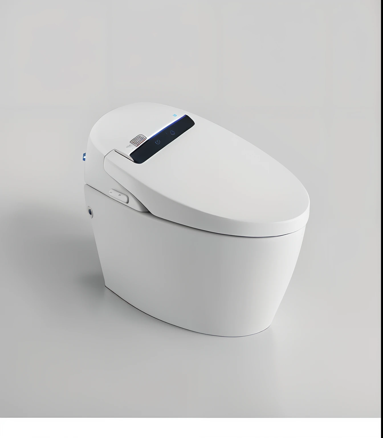 Close-up of the toilet bowl with a button on the lid, gaming toilet, toilet, gaming chair as a toilet, RGB Gamer toilet, iconic design, siting on a toilet, inspired by Kōno Michisei, Product photo, high resolution product photo, ellegance, Majesty, author:Tan Yang Kano, white backgrounid