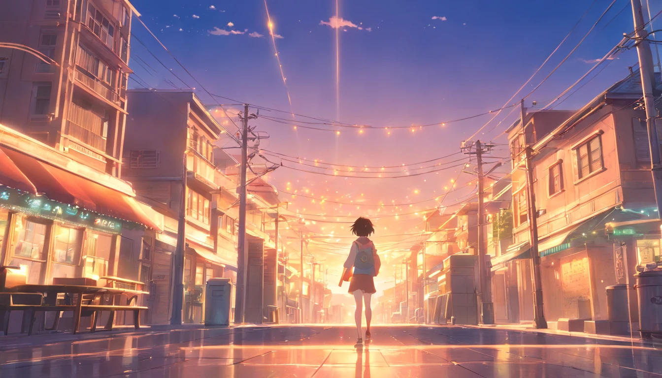 tmasterpiece、top-quality、cinematic Film still from、No Man、with light glowing、blissful、Warm and soft lighting、