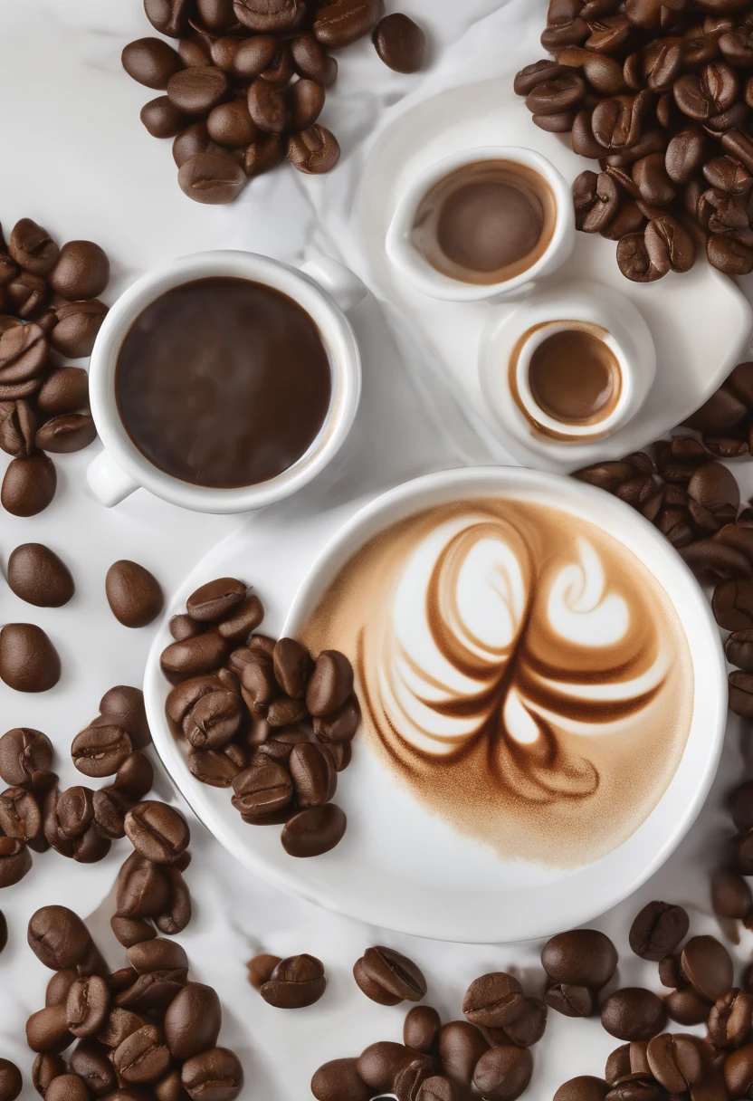 (best quality,4k,8k,highres,masterpiece:1.2),ultra-detailed,(realistic,photorealistic,photo-realistic:1.37),coffee,studio light,cinematic,fine coffee beans,steam rising,freshly brewed aroma,dark roasted beans,creamy texture,rich taste,warm color tones,subtle reflections,coffee cup,barista's precision,pouring technique,aesthetic latte art,latte heart shape,natural lighting,exquisite coffee art,caffeine boost,coffee break atmosphere,coffee shop ambiance,coffee grinder,frothy milk,spiral patterns,delicate porcelain,coffee drips,coffee foam,espresso shots,coffee beans bag,coffee spoon,stunning brew,coffee lover's delight.
