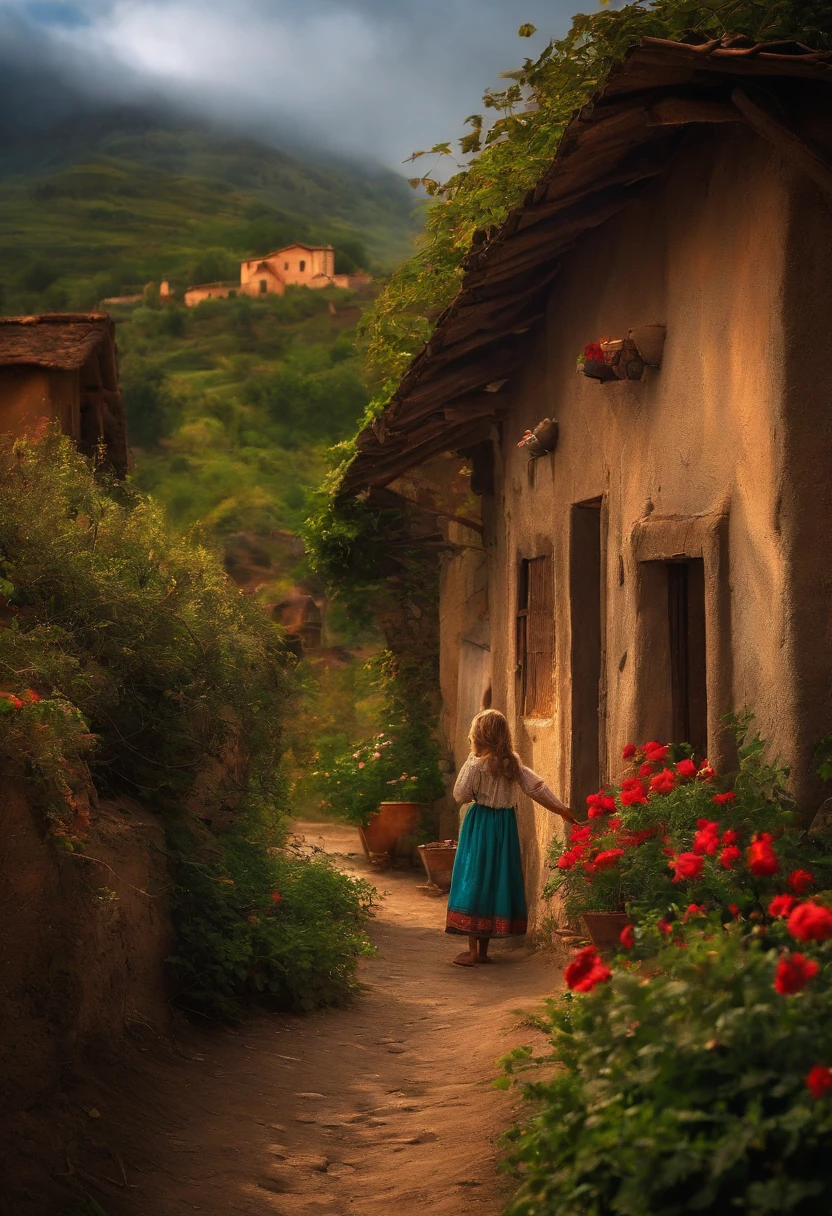 There was a small village in a forgotten corner of the world where a girl named Maria lived. Maria was a poor girl, but her heart was rich in kindness and imagination. She lived in a modest house with her mother, who worked tirelessly as a seamstress to support the family.