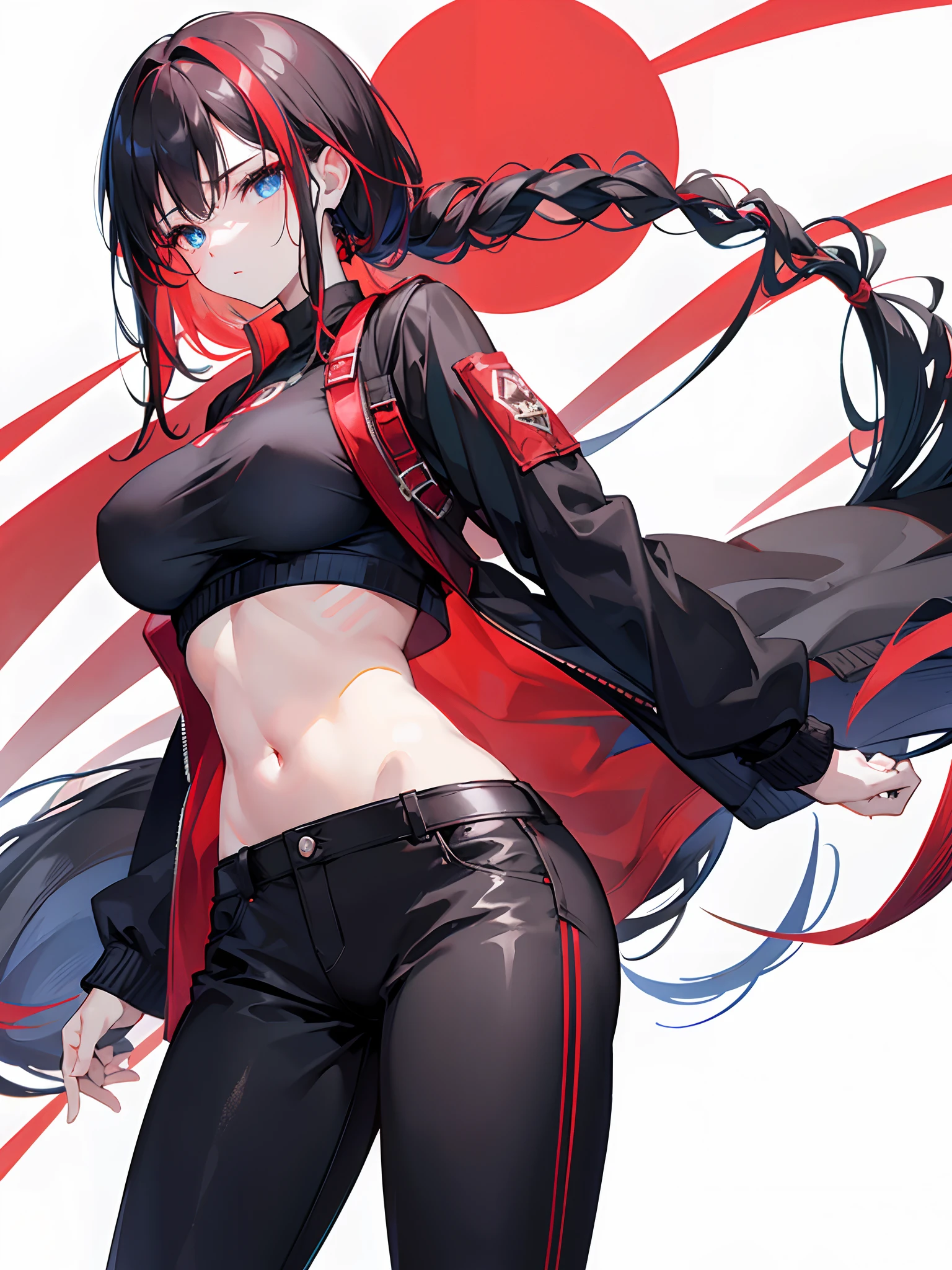 simple background, monochrome, horror (theme) there is a broken picture, black paint splatted, red blood splatted, smoked, red blood (((anime girl character))), big boobies, wearing a mask full body