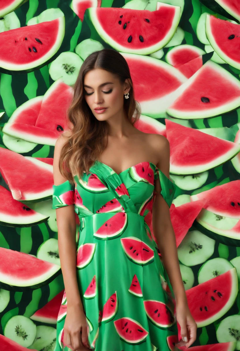 Watermelon pattern dress