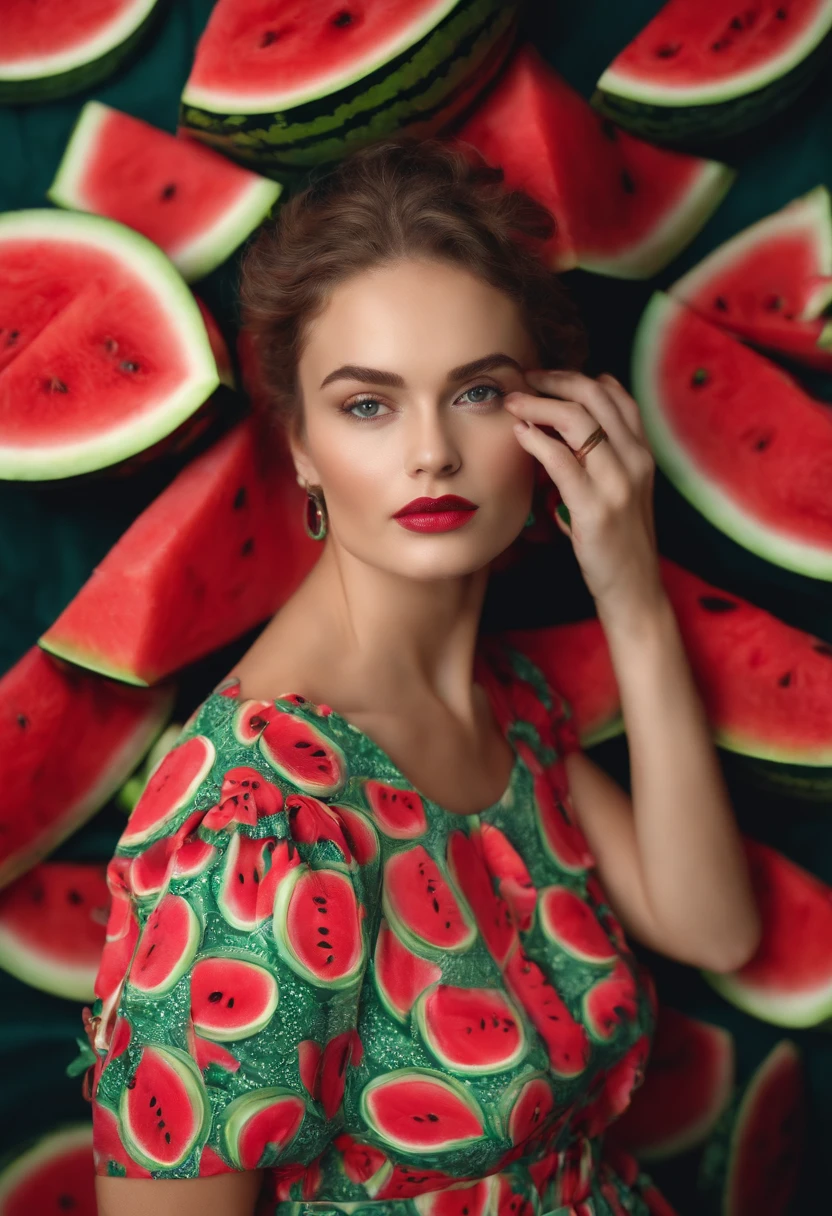 Watermelon pattern dress