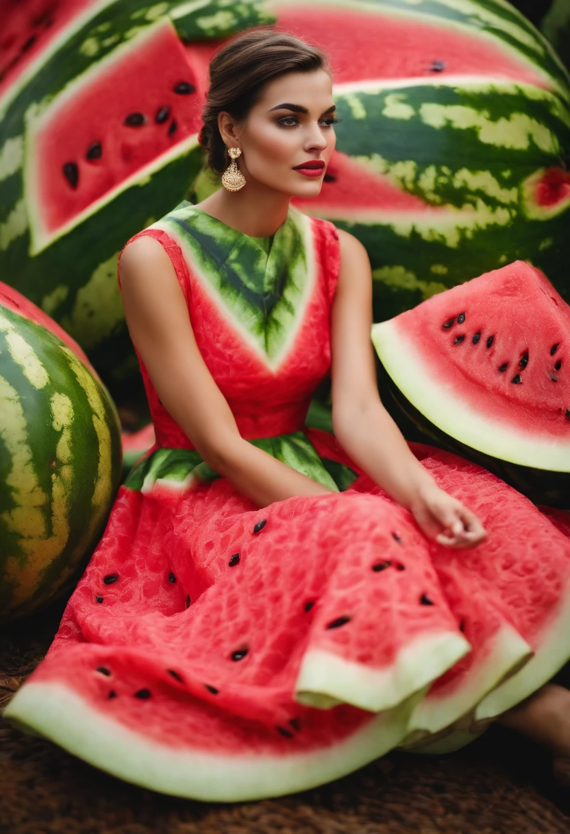 Watermelon pattern dress