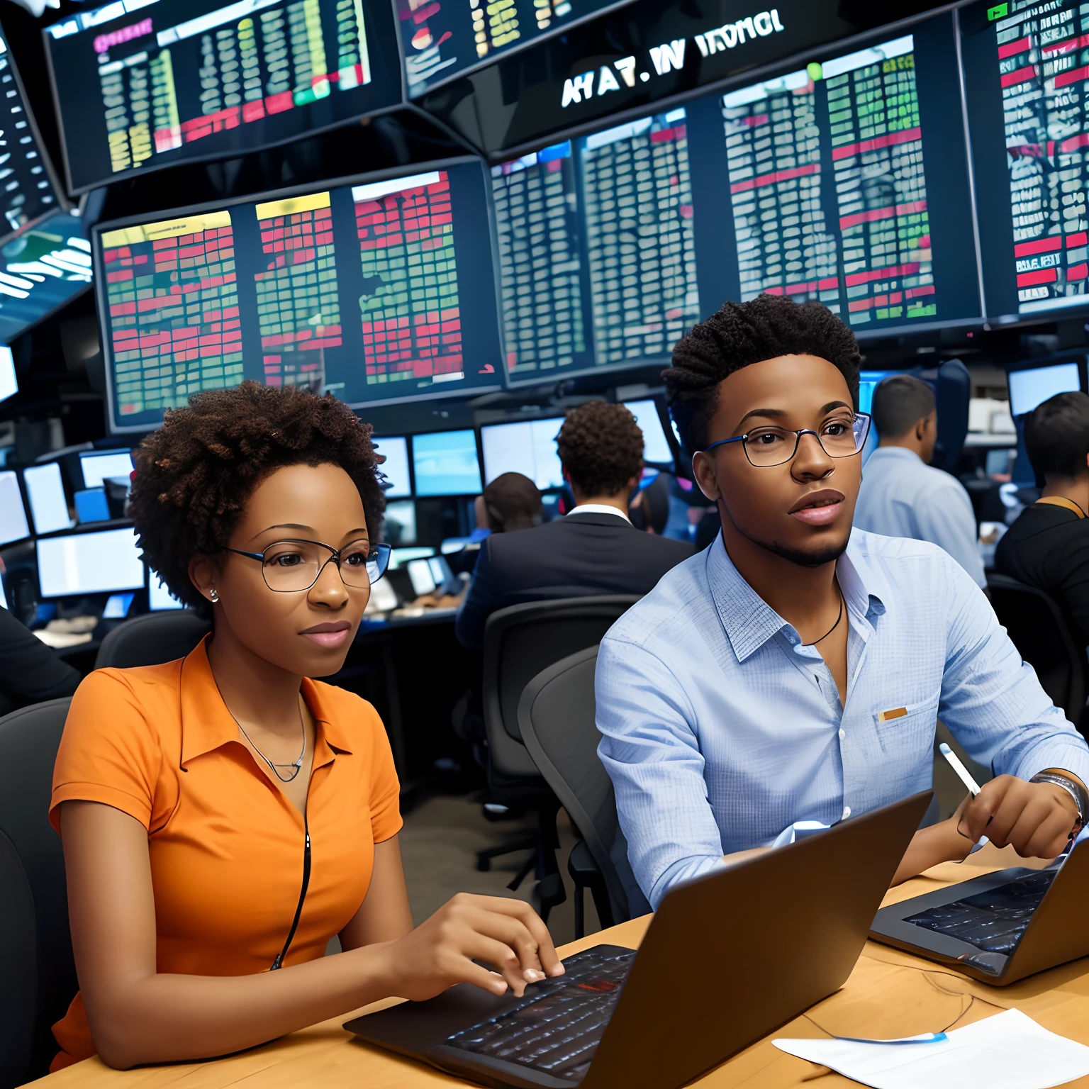Create a timeline in the time of young black people starting in the financial market --auto