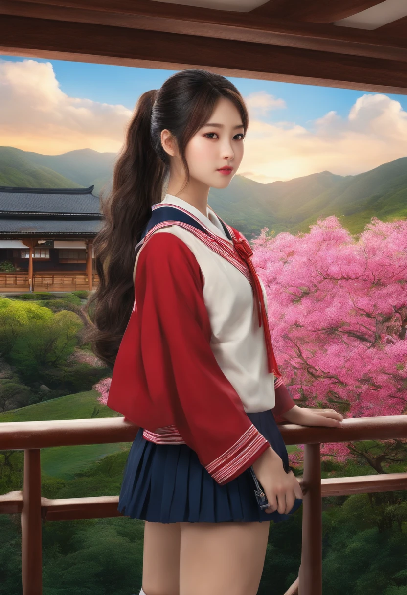 Panchira,Realistic Japan,Beautiful Girl High School Girl,