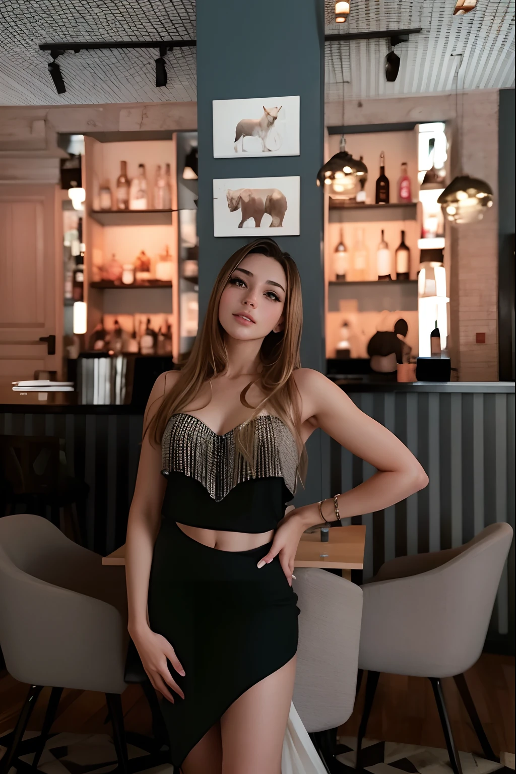 Elegant girl, handsome girl, clear photo