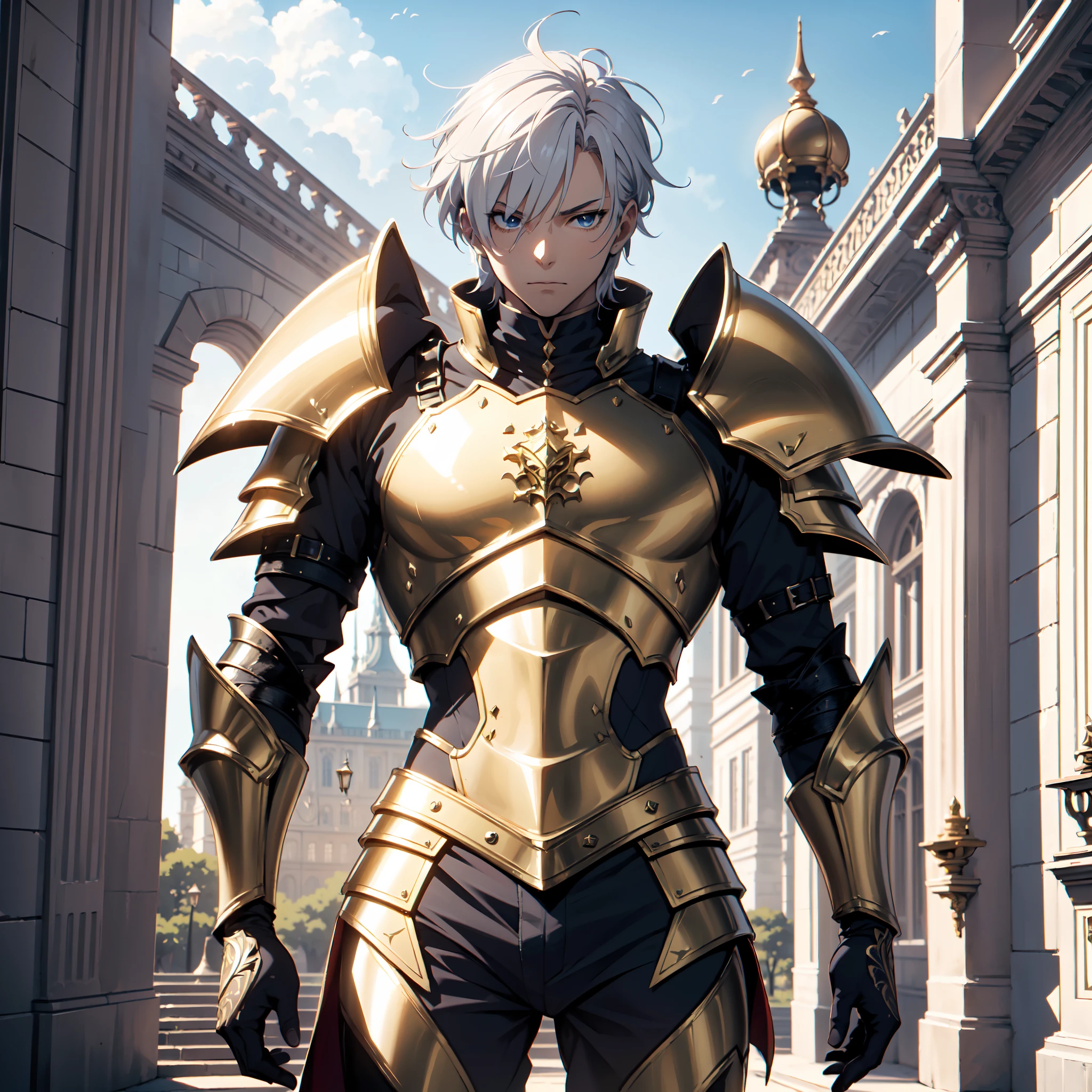128K Ultra High Definition,
128K Ultra High Quality,
128K Ultra High Resolution,
Best Definition,
Best Quality,
Best Resolution,
Perfectly Detailed,
Perfectly Designed,
Extremely Detailed,
Extremely Designed,
Hyper Detailed,
Hyper Definition,
Hyper Quality,
Hyper Resolution,
Masterpiece,
(((Anime))),
Body Shot,
(((Boy))),
Handsome,
Muscular Body,
Short Hair,
(((Hyper Detailed Armor Plates))),
(((Hyper Detailed Baron Armor))),
(((Fantasy Inside Royal Palace Background Scenery))),
