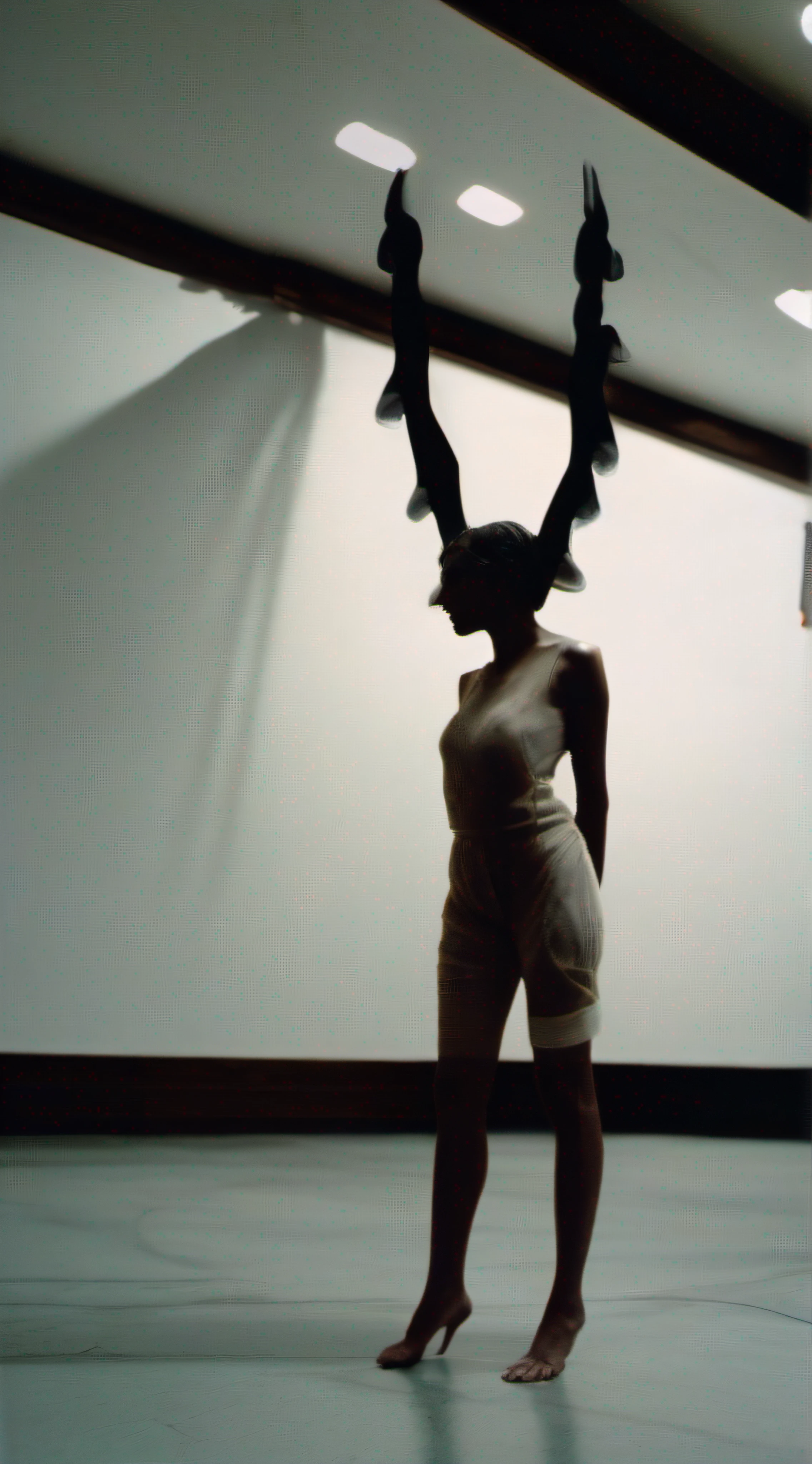 "(The best lighting, alto contraste, oscuro, dramatic),(Chica rubia junto a una cabra negra gigante, Open the rib cage, feto, autopsia, huesos humanos, sangre por las paredes). Luz Caravaggio"