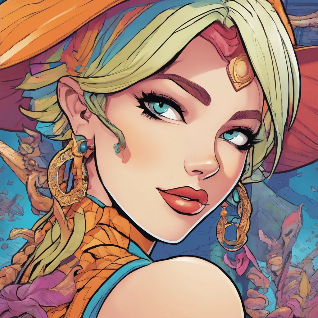 jinx from arcane, midshot, (cel-shading style:1.3), centered image, ultra detailed illustration, posing, (tetradic colors), inkpunk, (ink lines:1.1), strong outlines, art by MSchiffer, bold traces, unframed, high contrast, (cel-shaded:1.1), vector, 32k resolution, best quality, flat colors, flat lights