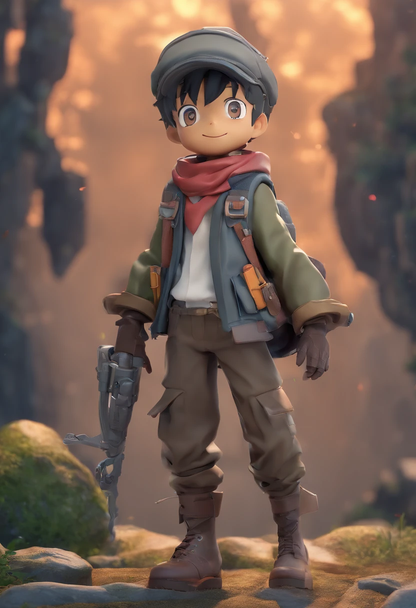 Boy made in the abyss, dark skin