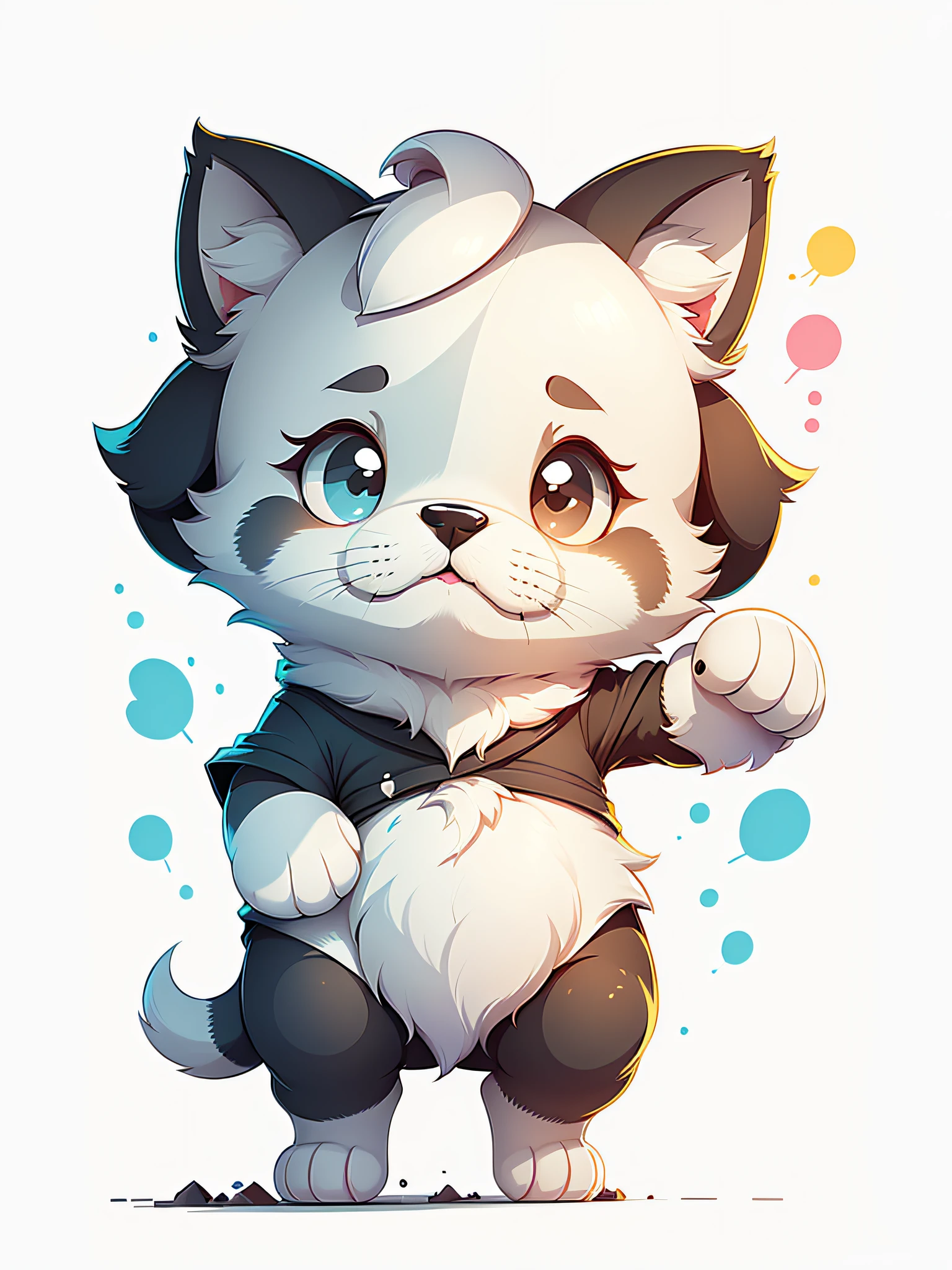 Cute Puppy Coloring. Use clean lines、Leave enough white space for coloring. simple line art.one line art. Clean and minimalist lines.
