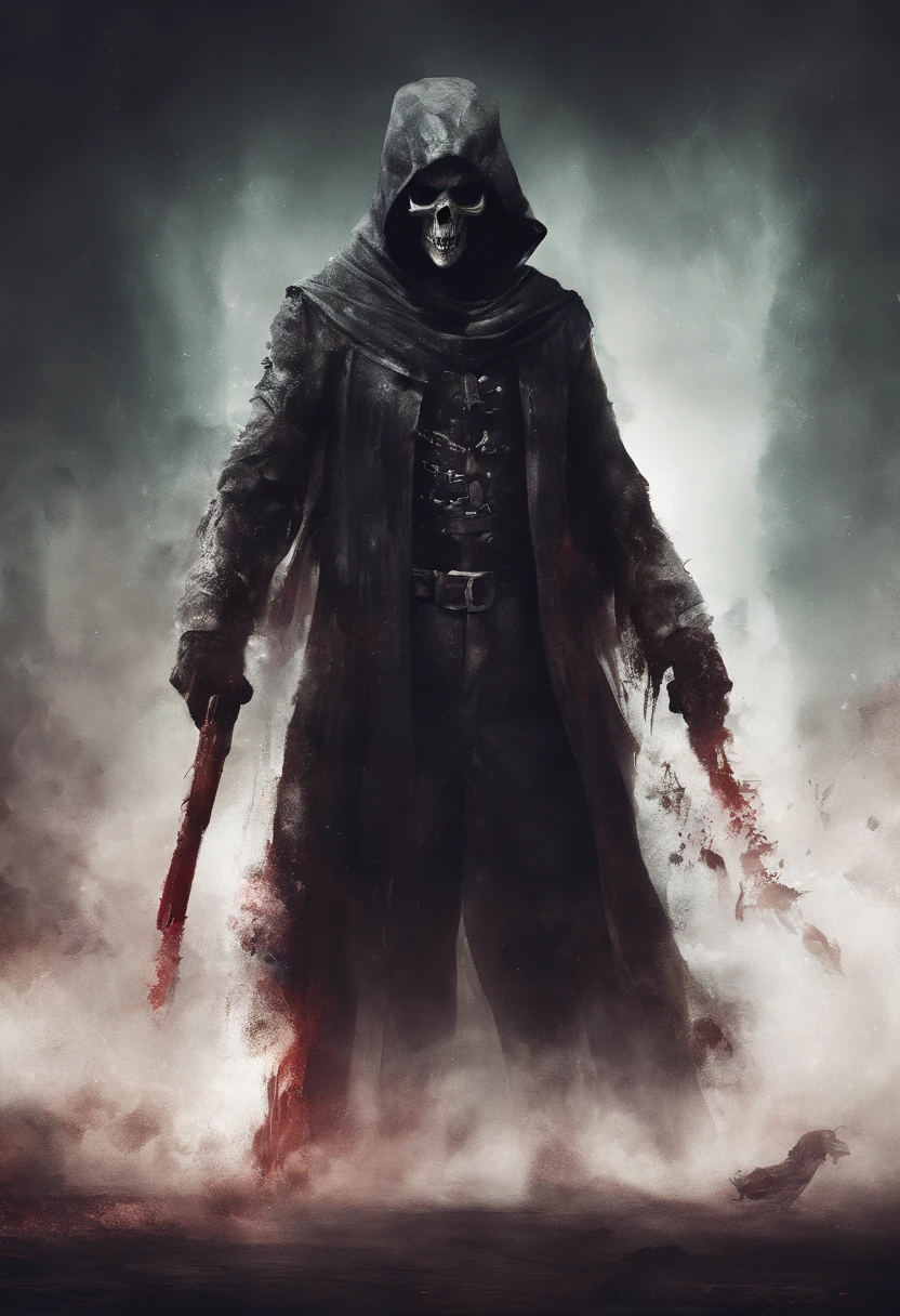 Personaje estoico con miedo a terrorizado
