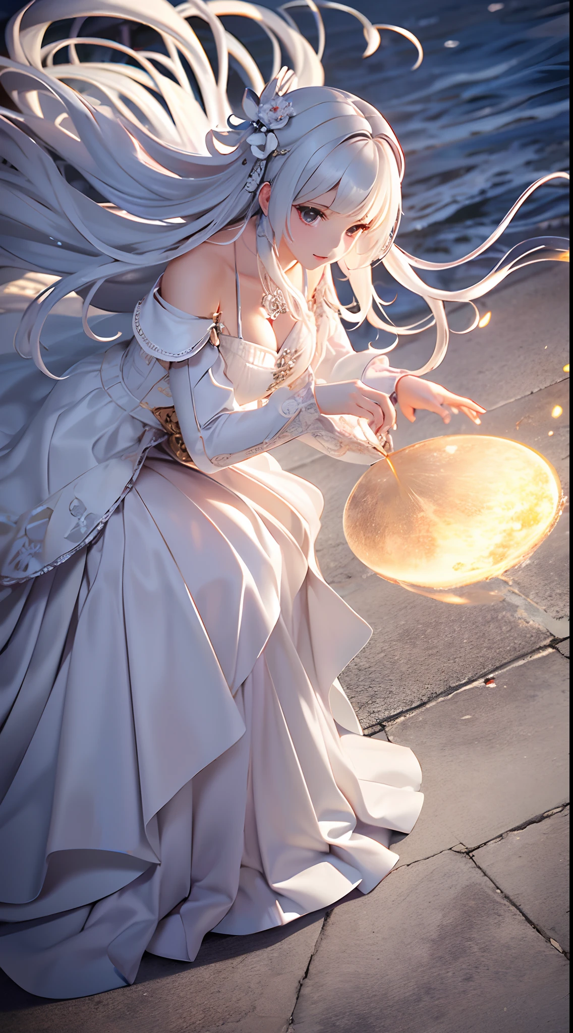 (Extremely detailed CG Unity 16k wallpaper:1.1), (Noise Removal Strength: 1.45), (tmasterpiece:1.37), (Colorful:1.2),The white mask is amazingly beautiful, Eldon ring, Bloodborne, Full body portrait, Sharp shots, Professional photography, 70mm lense, Love in every detail, Good quality, Unreal Engine 5, the wallpaper, Colorful, Very detailed, 8K, Soft light, Realistic photo