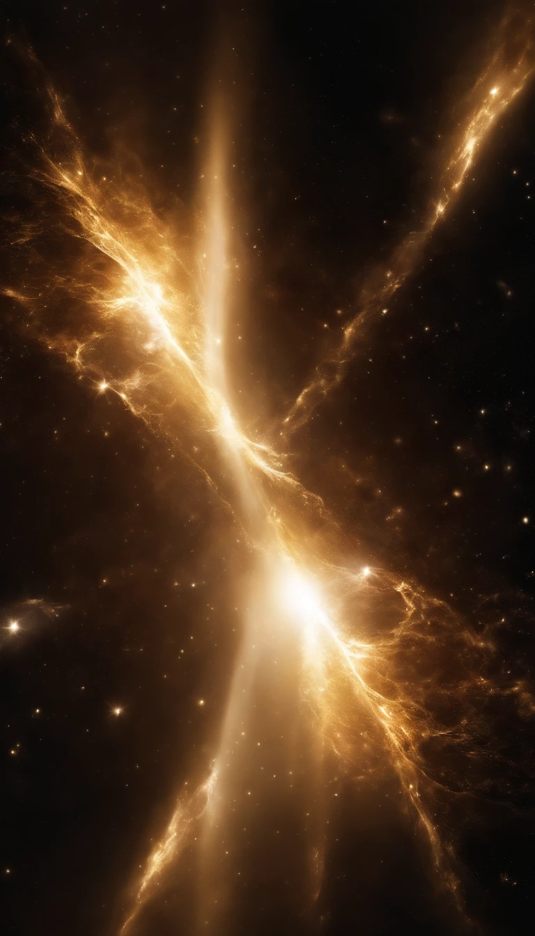 (stocky luminous flux),cosmos space,extra-firce,golden and white beam,(shatter through the asiderite),magnificient,official art,best quality