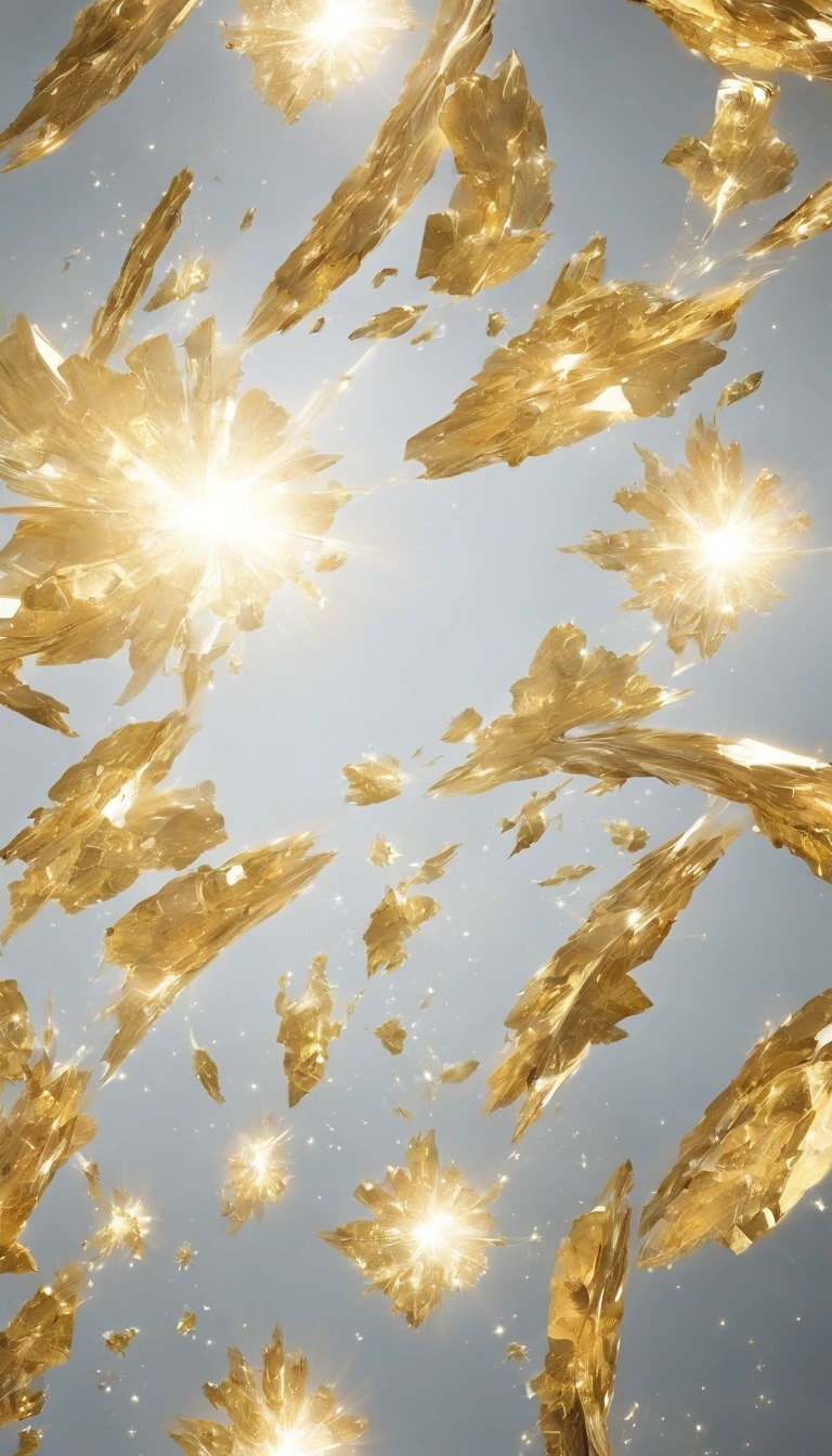 (stocky luminous flux),cosmos space,extra-firce,golden and white beam,(shatter through the asiderite),magnificient,official art,best quality