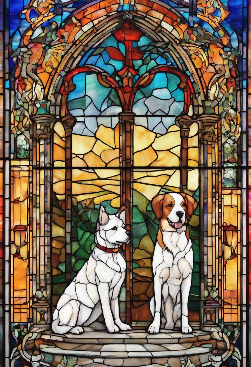 A boarding school with dogs