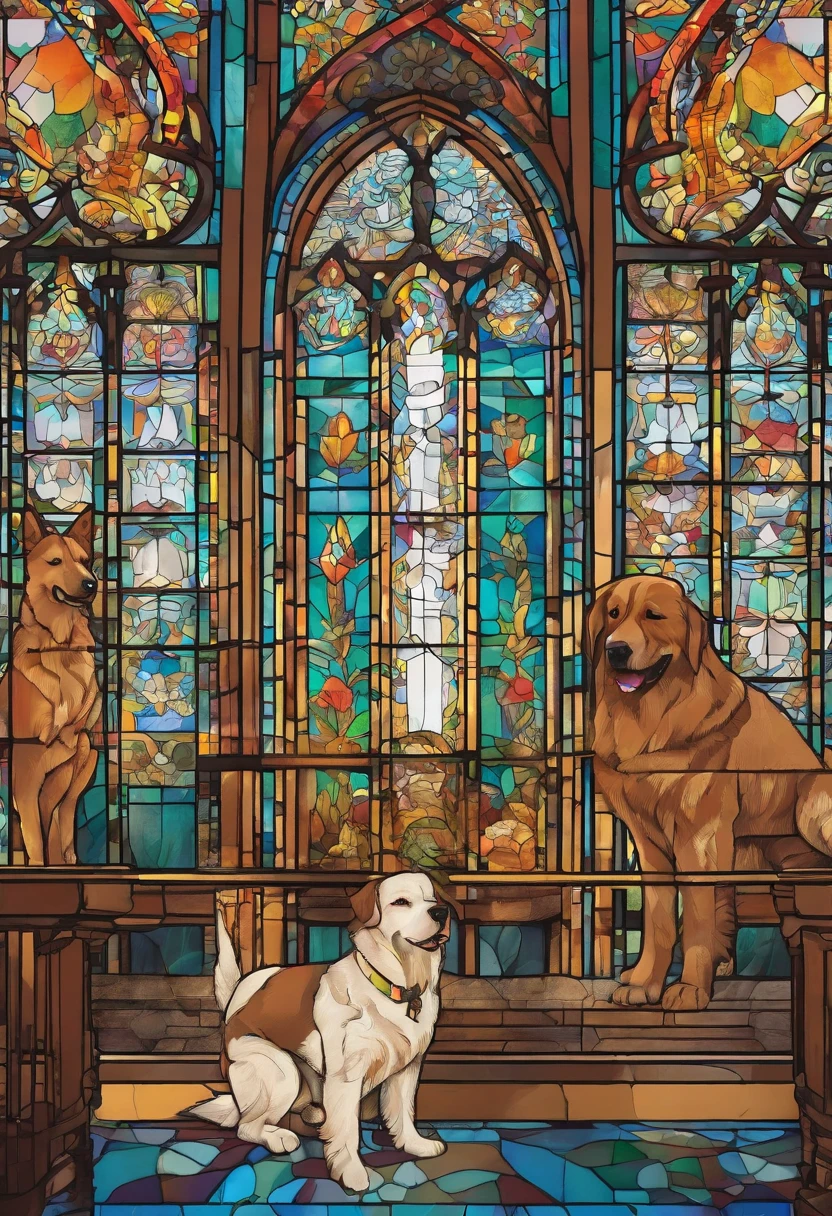 A boarding school with dogs