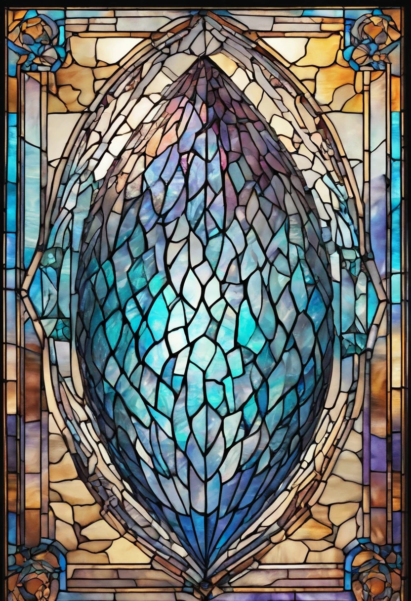 Snowy winter crystalized luminescent dragon egg