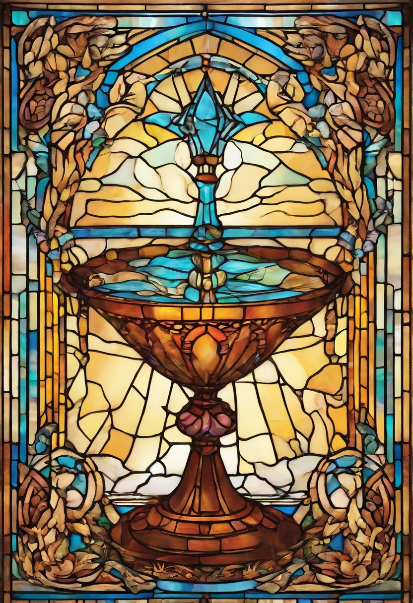 It's a chalice made of mahogany. It's warm to the touch and looks somehow familiar. It's said to contain the living essence of an angry spirit and it comes from another time