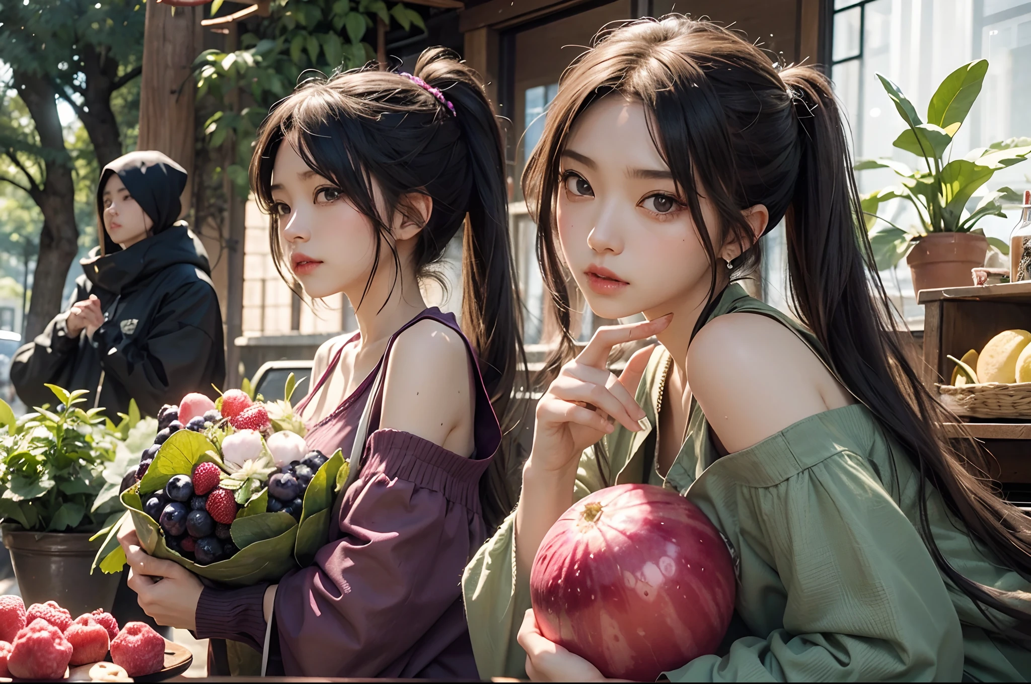 Kyaa〜Berry Melone One-Two-Two-Berry Melone Bruaa!Bruaa! Berry Melone ドゥーワ It's round and big.〜 ドゥーワ It's green.〜 Watashi's heart is nailed〜 トゥールルルールルルルールー Ichidota〜Nailed if you stick〜 トゥルルールー Bruaa!Bruaa! Very Melone It's a refill!!!!!
