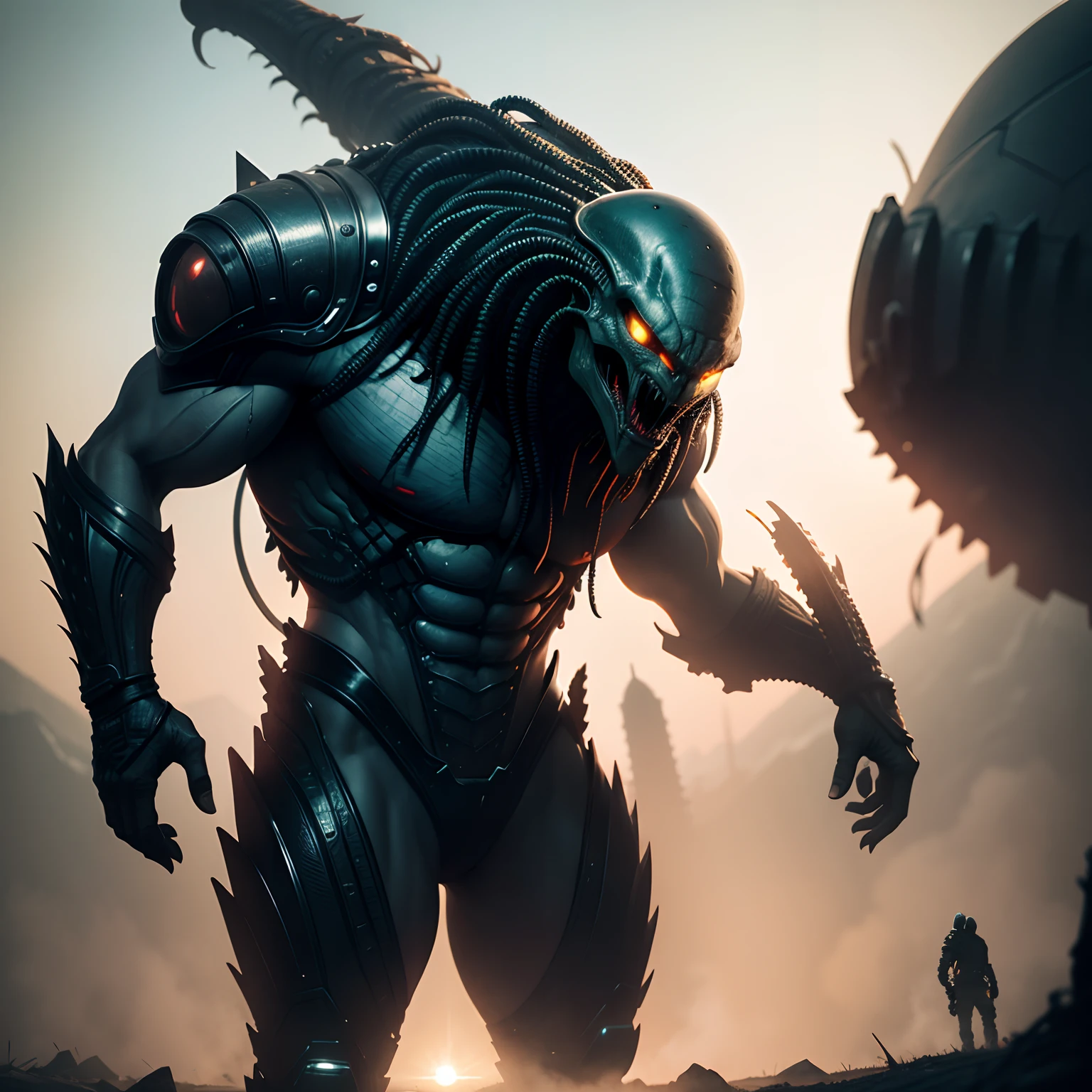 The predator and aliens