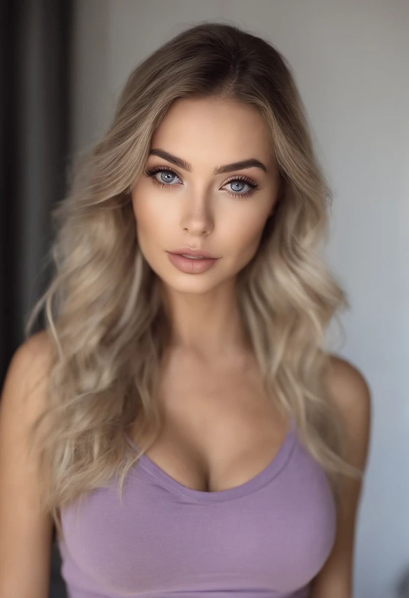 woman with matching tank top and panties, fille sexy aux yeux bleus, Portrait Sophie Mudd, Portrait de Corinna Kopf, cheveux blonds et grands yeux, selfie of a young woman, Les yeux dans la chambre, Violet Myers, ohne Maquillage, maquillage naturel, Look directly into the camera, Visage avec Artgram, dezentes Maquillage, Superbe photo du corps entier, dans la chambre, Fission