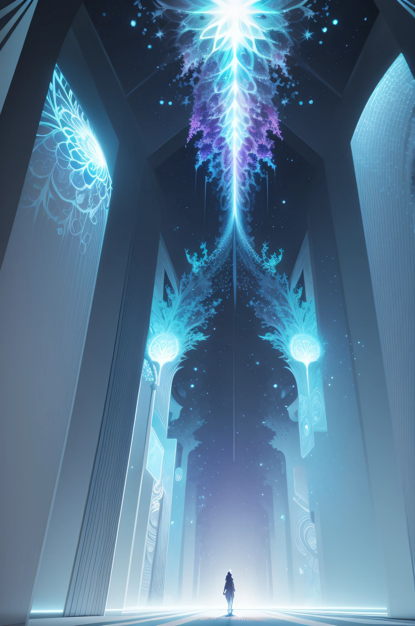 Fractal concerns of an iridescent nature conflict with the minimalisim of unadalterated light