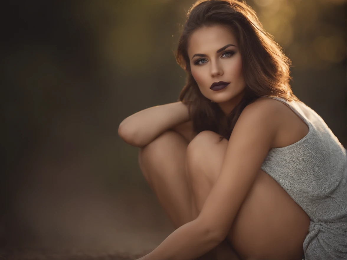 (foco nítido:1.2), fotografia, mulher brasileira jovem atraente, (beautiful face:1.1 arredondado), Olhos detalhados, lush lips, (maquiagem olho de gato:0.85), (olhos grandes:1.0), (corpo tonificado:1.2), (cabelos ondolados:1.2), (body curvy :1.2), Usando (Quebrar:1.2) em um (Rua:1.2). (Moody Lighting:1.2), profundidade de campo, Bokeh, 4k, HDR. por (Tiago C. Christensen:1.2|Jeremy Lipking:1.1).