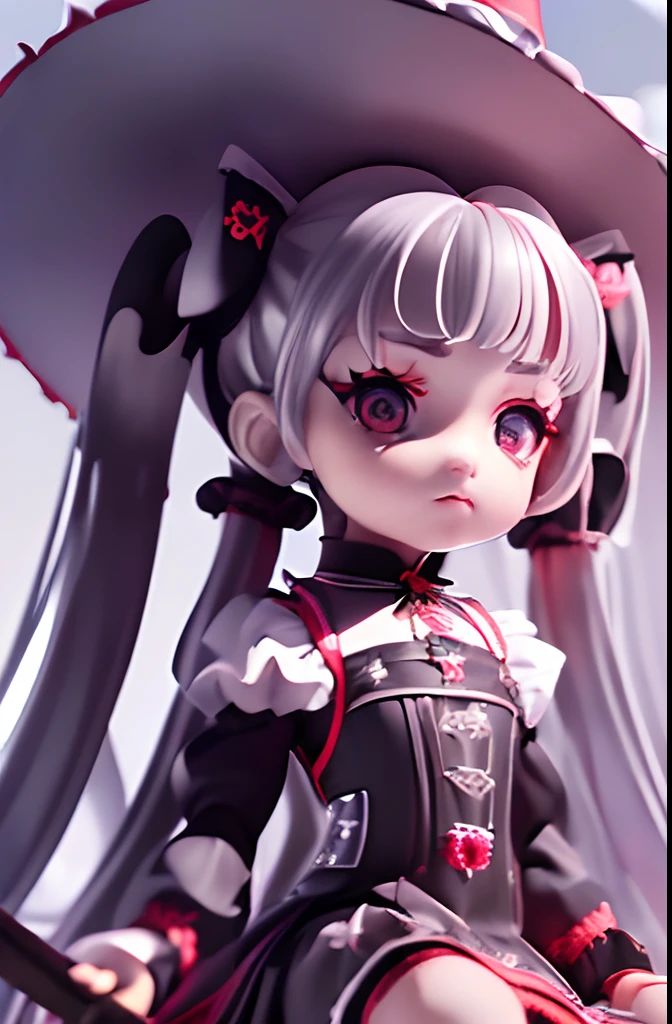 ((((hyperdetailed face, Perfect face and nice perfect face, deadly look)))),( hight resolution, ultra-detailliert), (((((Petite girl with long hair platinum twin tails)))),(())),((((Red Maid gothic Dresses)))),(((girl with))),,((((Sitting on a broom and flying)))),(((witch's hat))),Aerial swimming