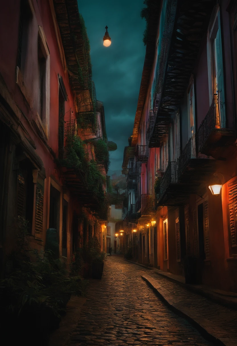 criar uma cidade de terror com estilo dark e sombrio