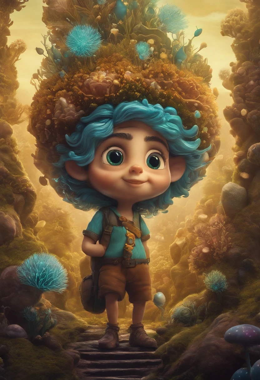 Elfin protozoa, surreal, dandelionwanderer, agate geodes, by Dan Mumford, , Dr. Seuss, WLOP, , dandelionseer, flowervirus, big eyes