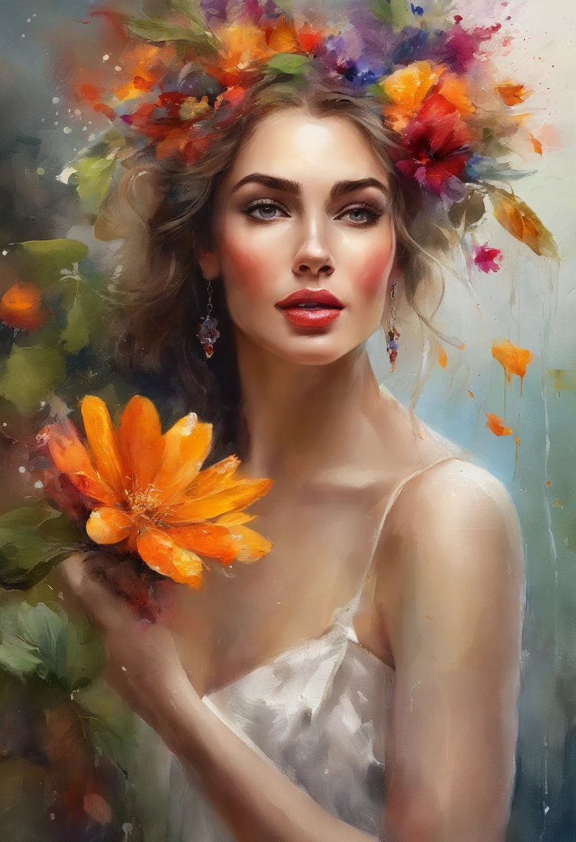 Umamulher em um vestido fino, cabelos molhados, Chuva de frutas, Foto do produto de morango,uva,Kiwi falling into the water,As roupas estavam encharcadas de chuva, A pele fica exposta, messy hair, nariz blush, High detail, Close-up,oto RAW cinematic,foto ultra real,Ultra foto Realsisim,Digital SLR,soft lighting,、Drippy、Splash clear liquid、water bloom,dynamic compositions,(master part) (melhor qualidade) (circunstanciado) (Cinematic lighting) (foco nítido) (intrincado), master part, melhor qualidade, ultra-highresolution, 8k UHD,olhos detalhados_Xl, Detalhador Furtástico