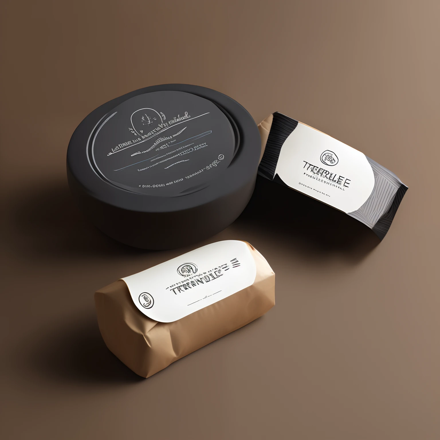 Packaging professionnel avec le logo "trendle" with attractive simplicity