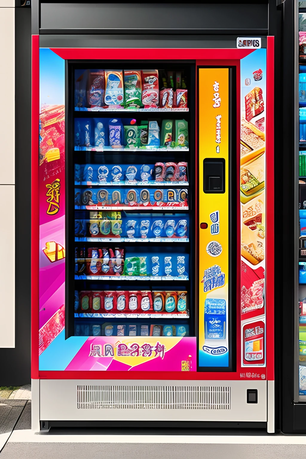 no human figures、(Vending machine façade;1.8)、Drink sales
