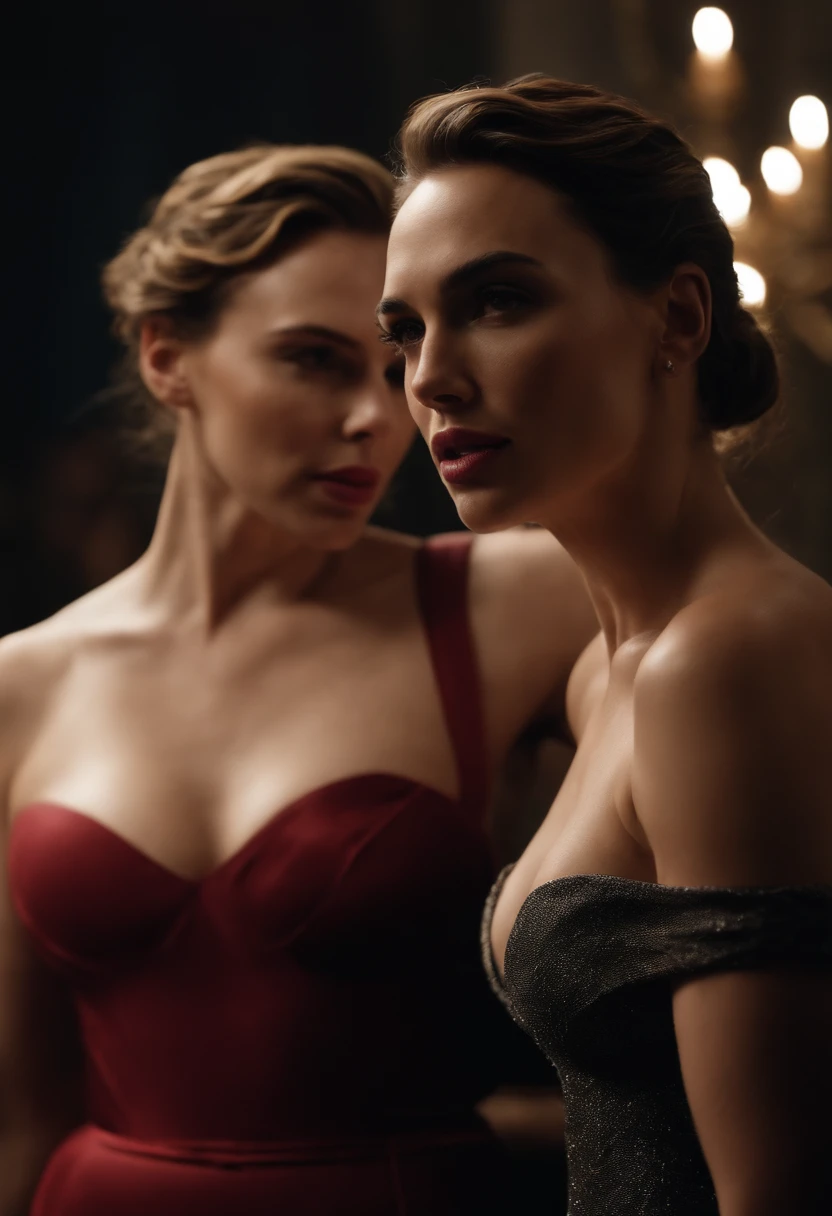 Scarlett Johansson and Gal Gadot naked big tits