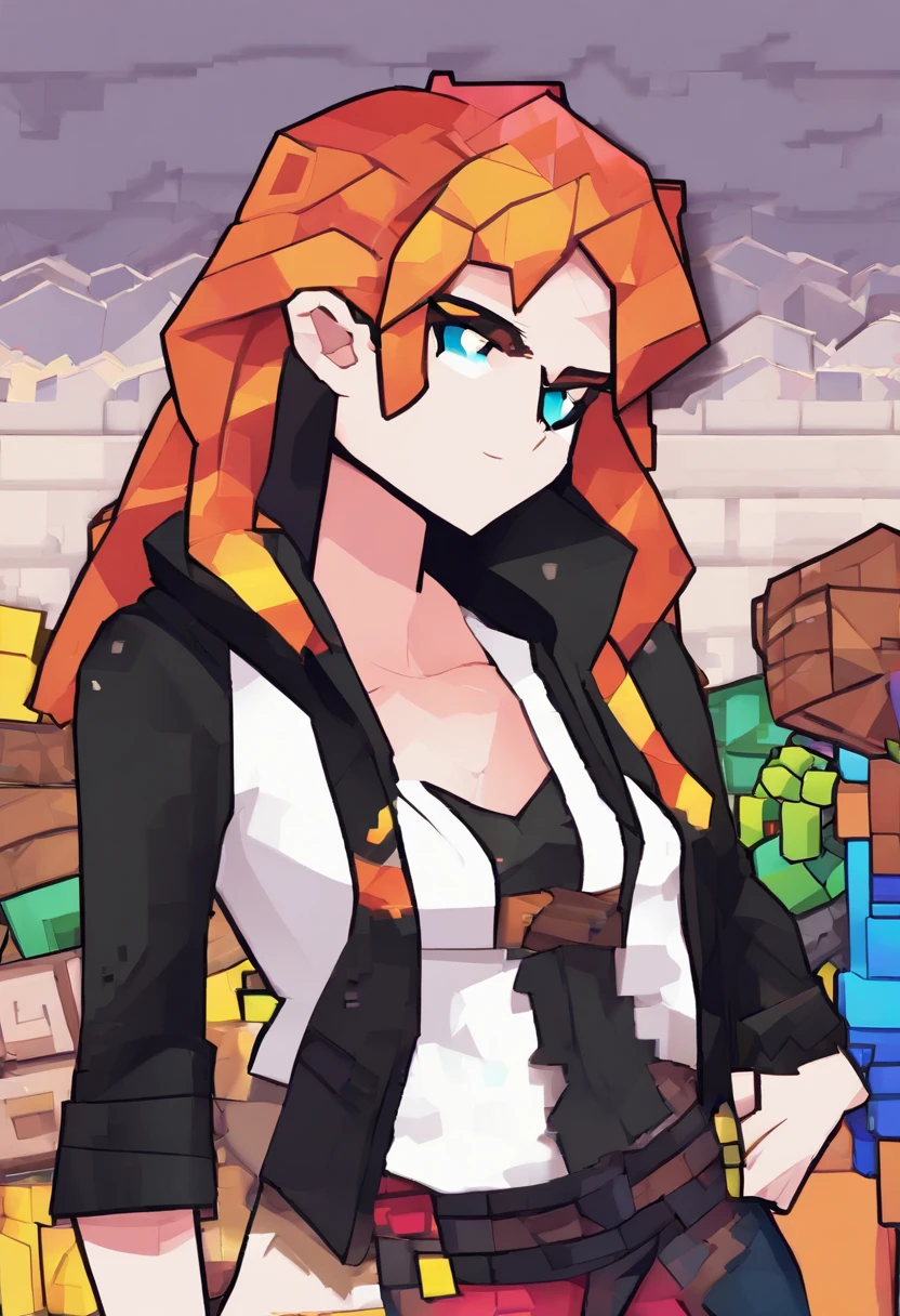 Sexy girl black vest,Pout,exposed bare shoulders,Classroom