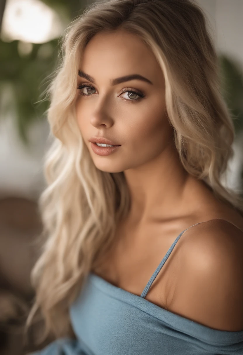 une blonde souriante AU STRIPIS CLUB . Sexy 25 ans. photo realistic. Ultra detailed. dans des vêtements sexy HDR, very realistic, photorealism, 8k, pose naturelle, colombienne, tout le corps, angle parfait, Fille sexy aux yeux verts, ultra realistic, Very detailed, grands yeux, sans maquillage, Maquillage naturel, regarder directement la caméra, visage avec artgram, maquillage subtil, buste de taille grand, , sexy, professionnel, shot with Canon, Shallow depth of field of 85mm, Couleur de vision Kodak, texture de peau réaliste, best quality