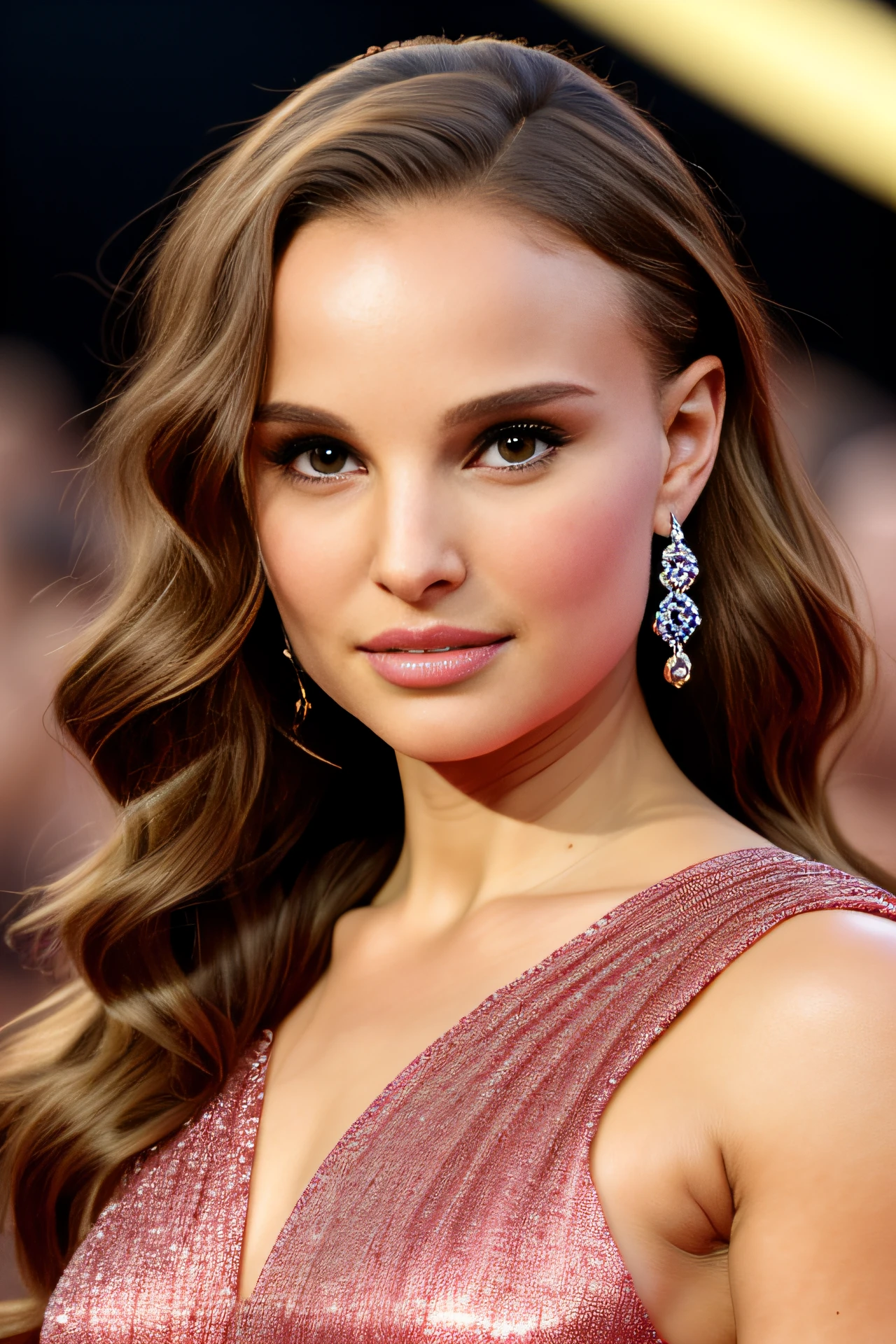 a close up of a woman in a dress on a red carpet, natalie portman as a goddess, natali portman, natalie portman, young natalie portman, “natalie portman, keira knightley, kiera knightley, kiera knightly, portrait of natalie portman, intense smoldering, natalie portman in star trek, with high cheekbones